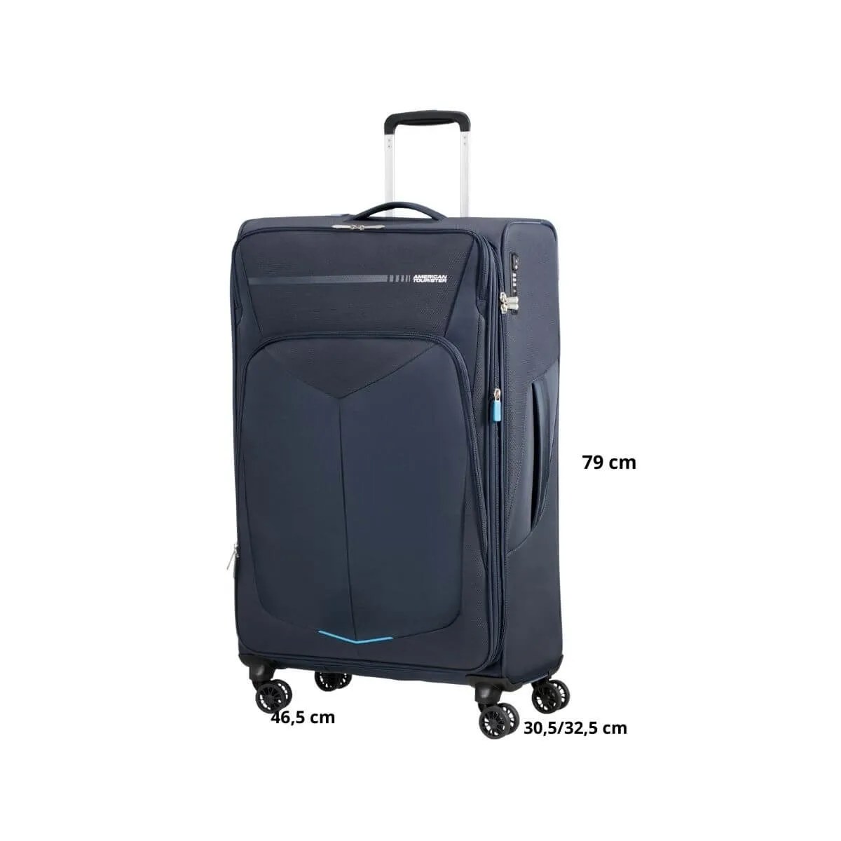 AMERICAN TOURISTER TROLLEY GRANDE 78G-005-41 SUMMERFUNK BLU  