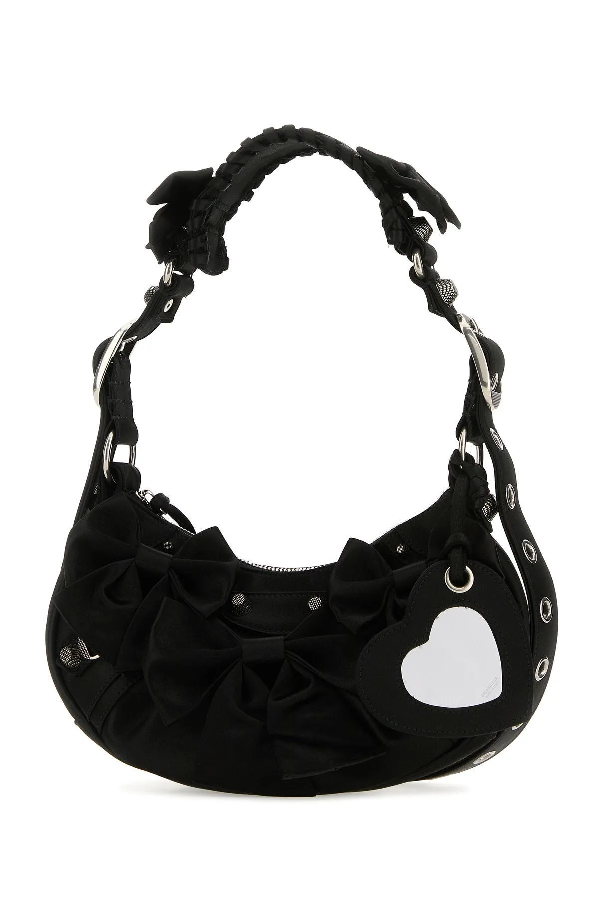 Black satin Le Cagole XS shoulder bag    