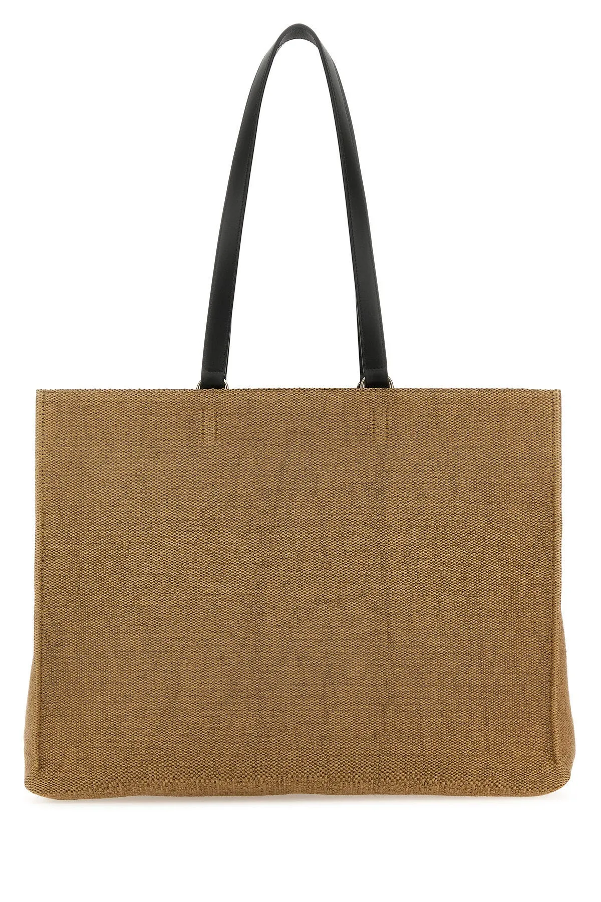 Camel raffia large TT Sign shopping bag    