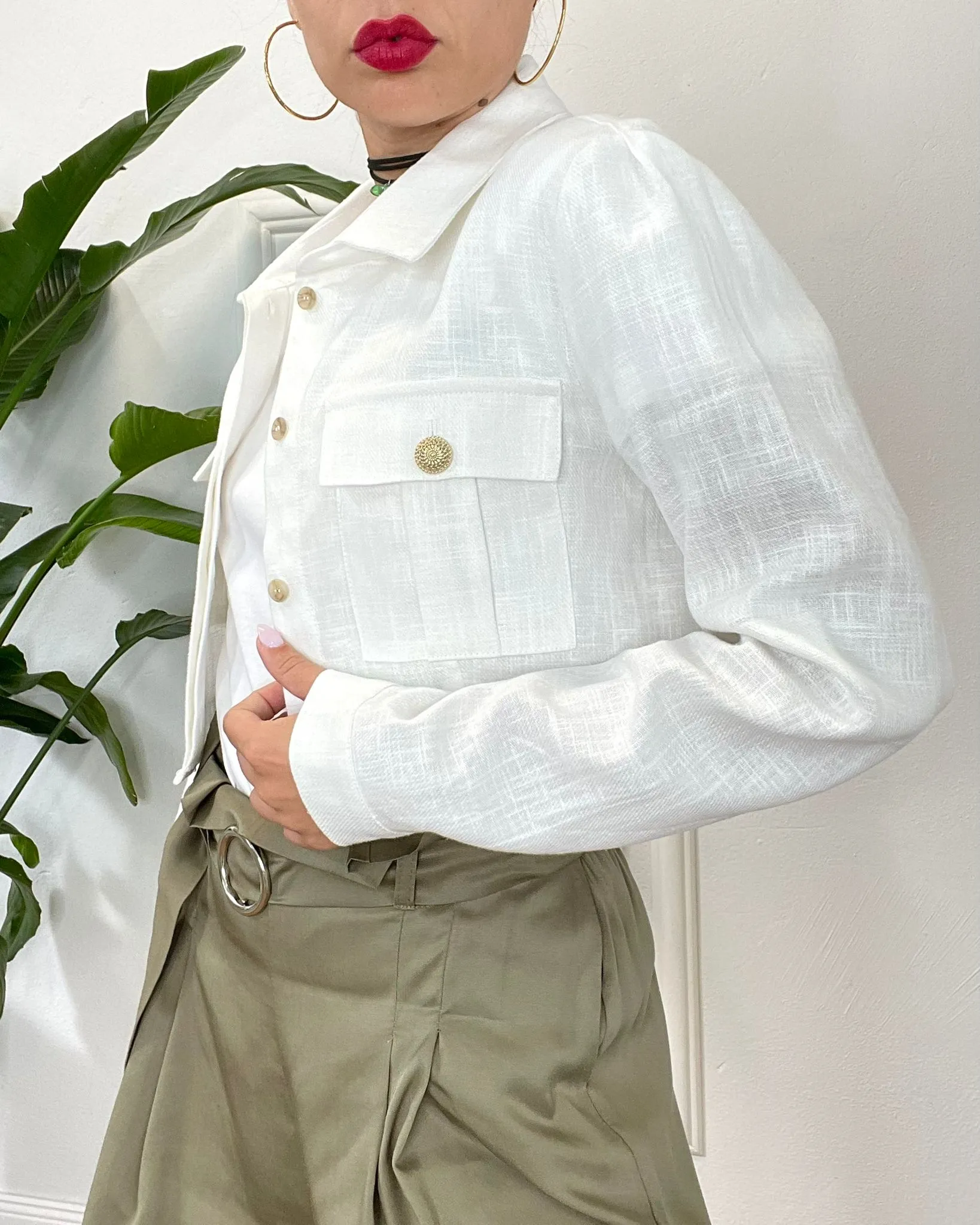 CAMICIA BOTTONI GIOIELLO 631 bianco