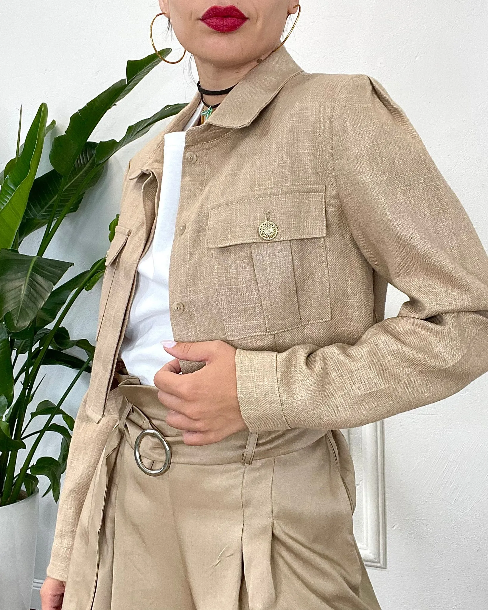 CAMICIA BOTTONI GIOIELLO 631 tabacco