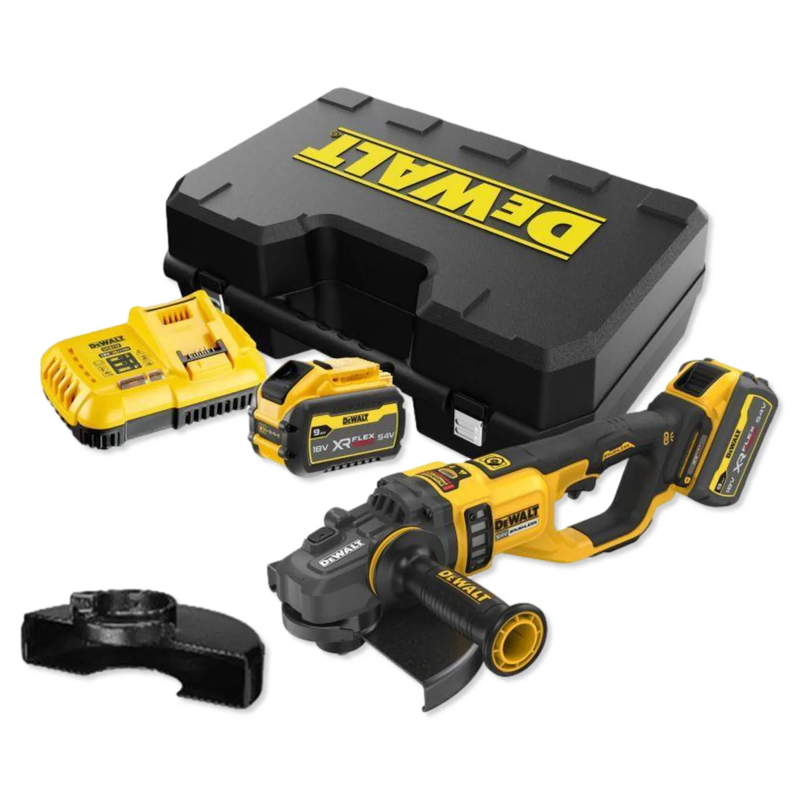 Dewalt DCG460X2-QW - Smerigliatrice angolare a batteria 54V Flexvolt - disco da 230 mm - 2 x 9Ah