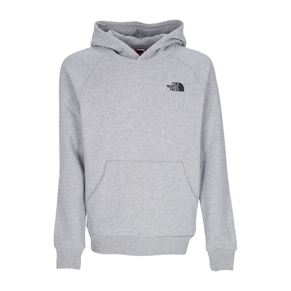 felpa cappuccio uomo raglan redbox hoodie LIGHT GREY HEATHER