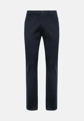 Jeans In Cotone Tencel Elasticizzato