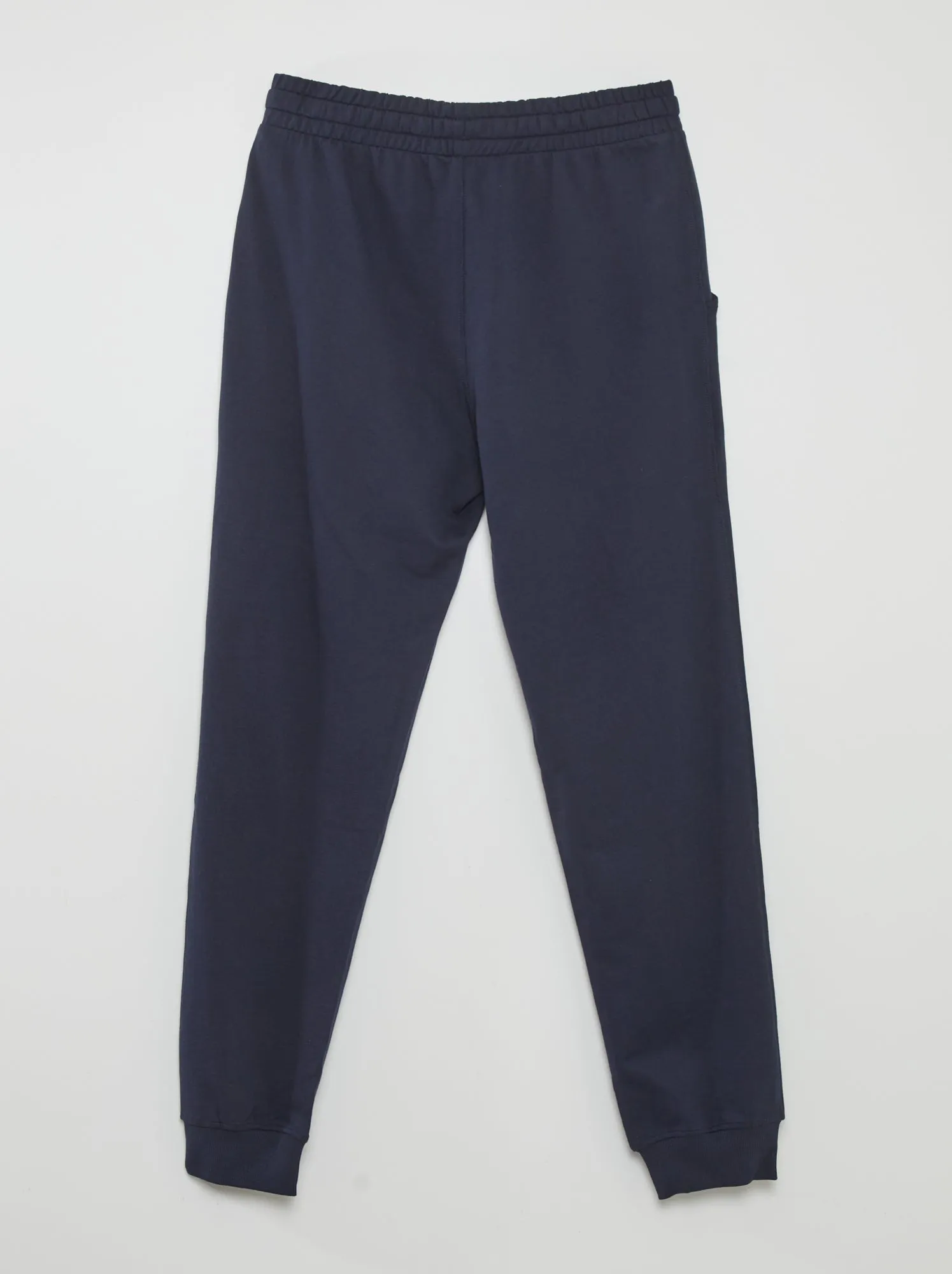 Joggers in tessuto felpato - BLU