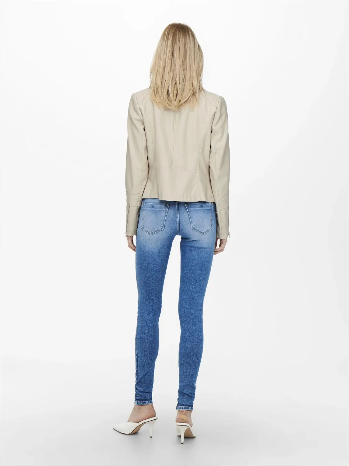 Only donna giubbino Gemma Faux 15153079 Beige