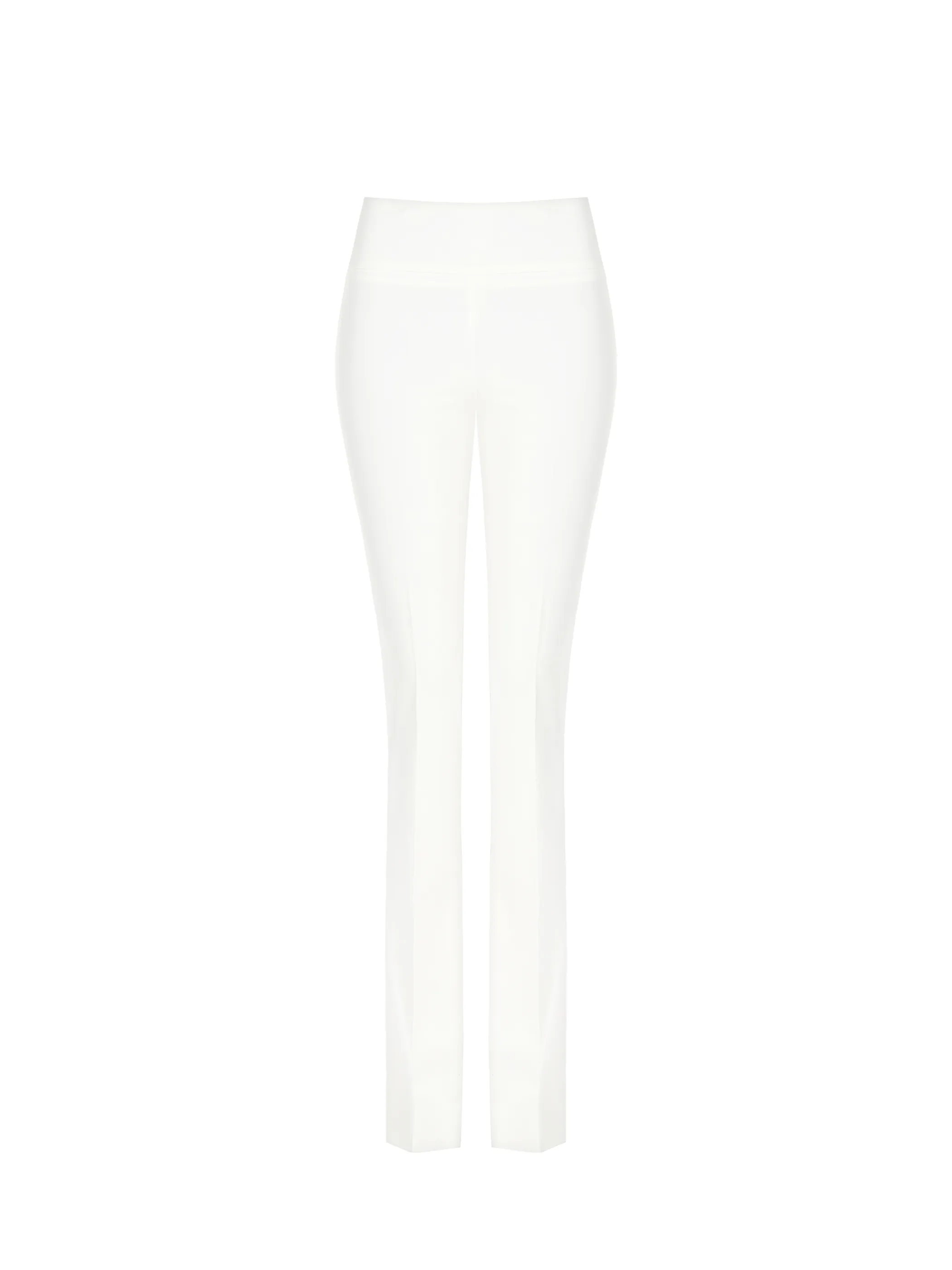      Pantaloni Flared in Tessuto Tecnico Bianco     