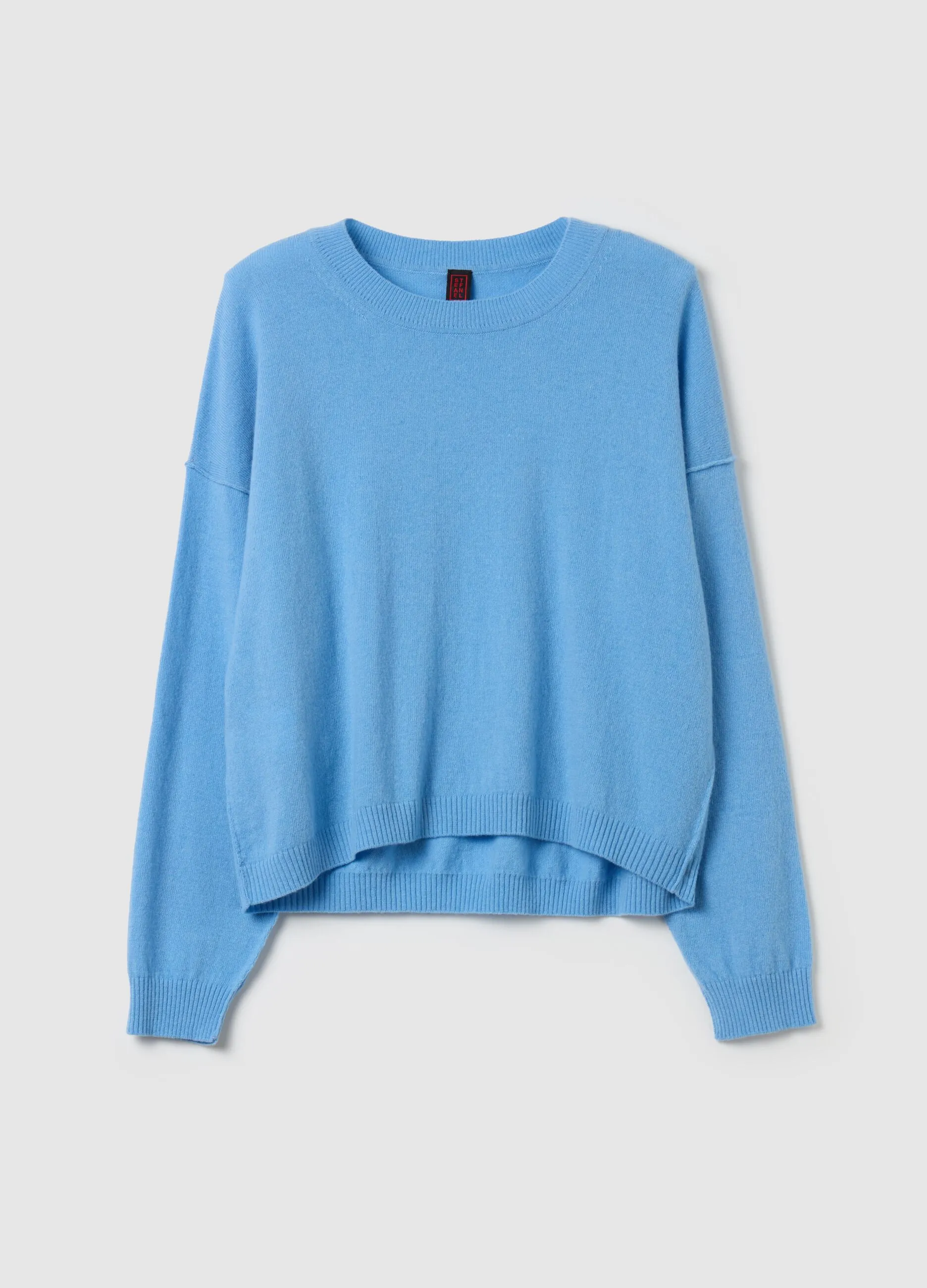 Pullover oversize con scollo rotondo