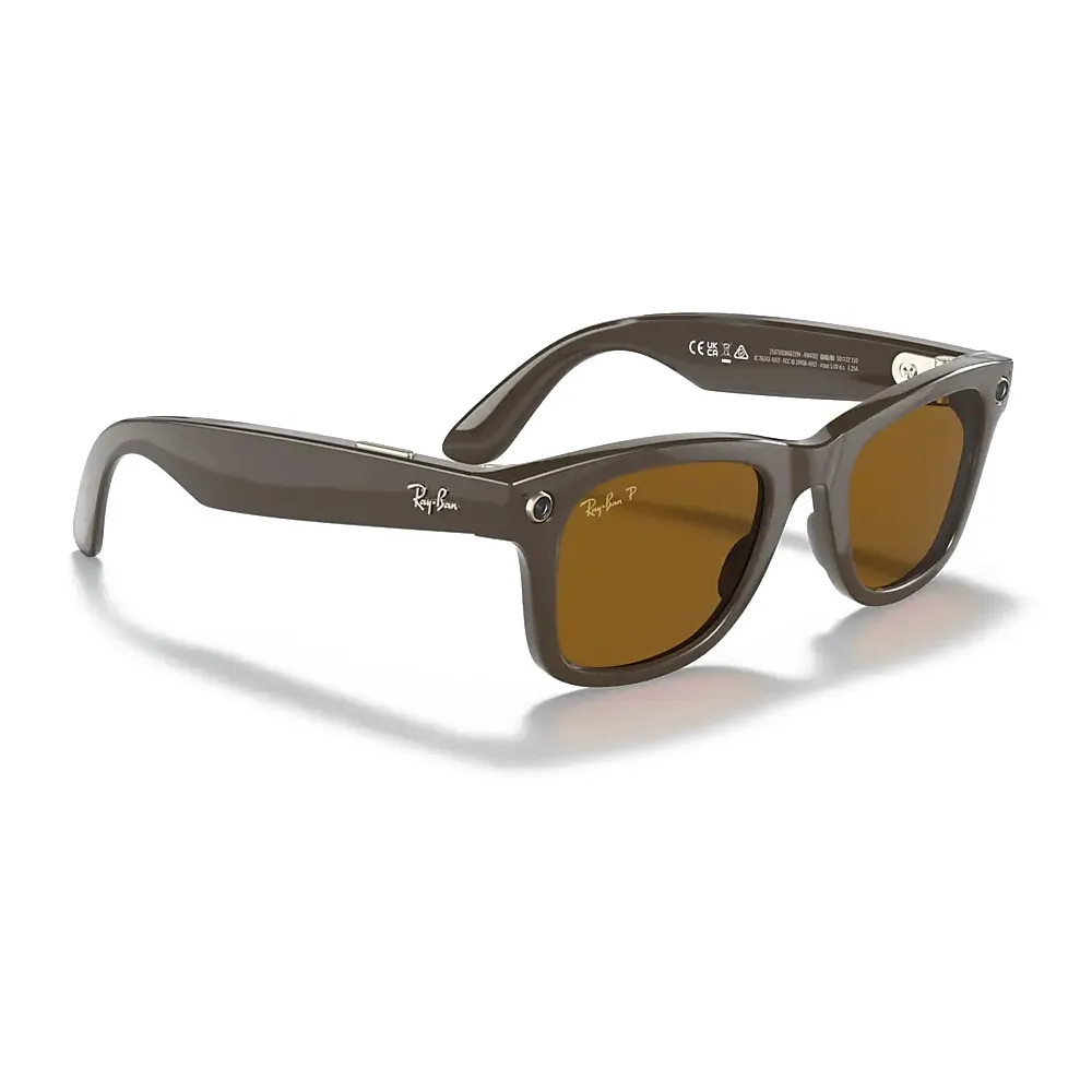 Ray-Ban - RW4002 656083 50-22 - Ray-Ban Stories Wayfarer - Marrone - Lente Marrone - Occhiali da Sole - Ray-Ban Eyewear