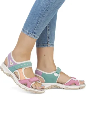 Rieker Donna Rosa - Bur - Sandali con chiusura