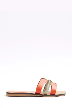 River Island in pelle con cinturino Sandali