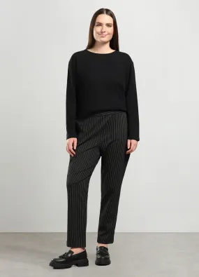 ROSA THEA  Pantalone gessato donna curvy
