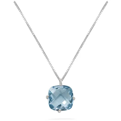 SARNIORO Collana donna oro 18kt con centrale pietra topazio