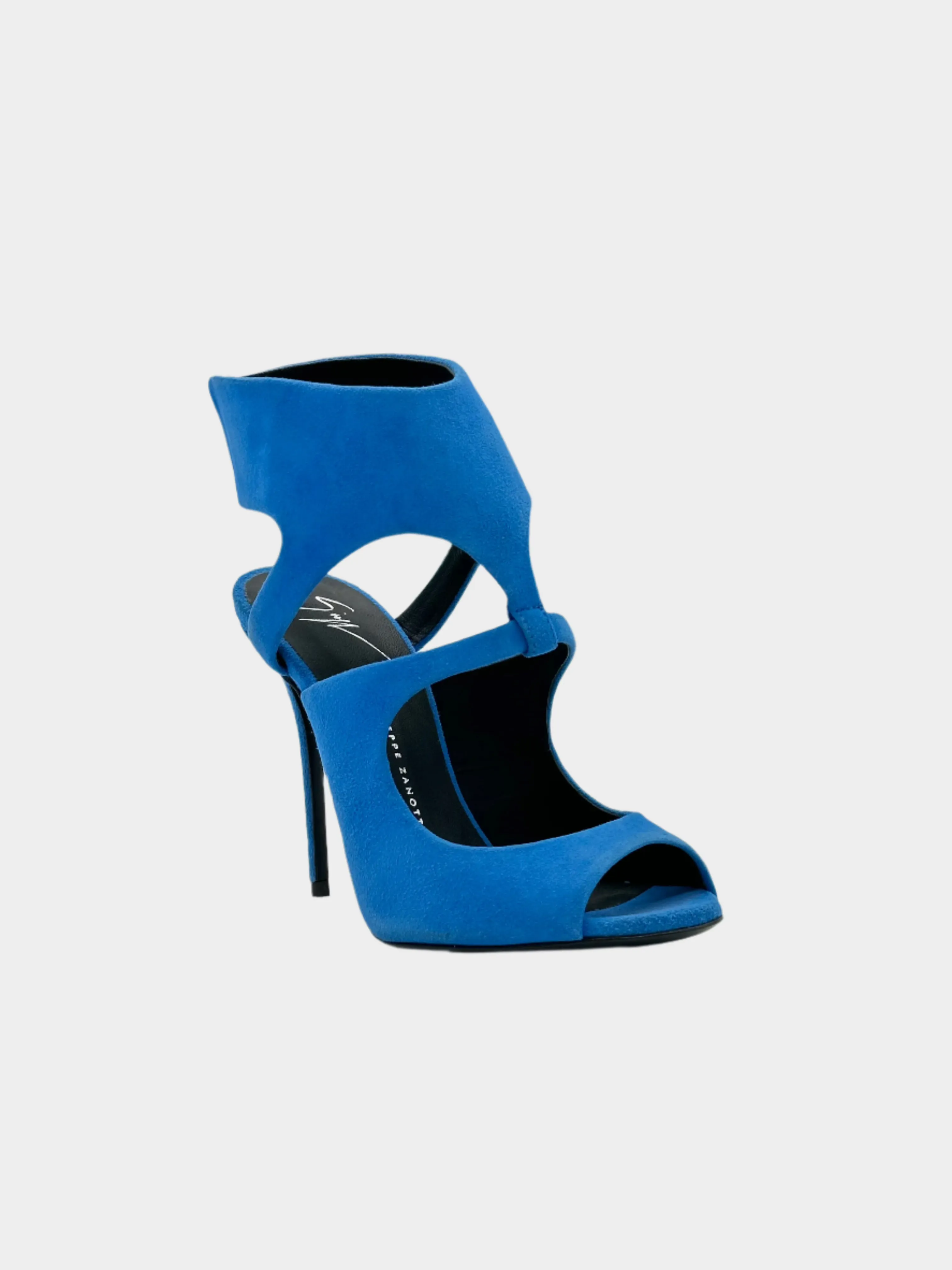 Suede Cut-out Sandals