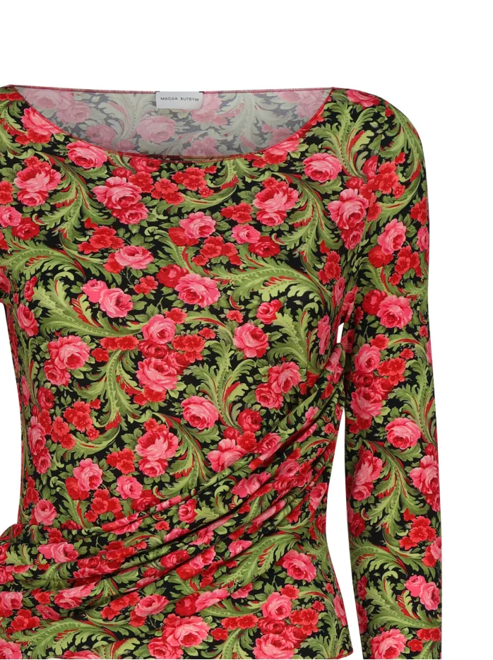 TOP A MANICHE LUNGHE CON STAMPA
