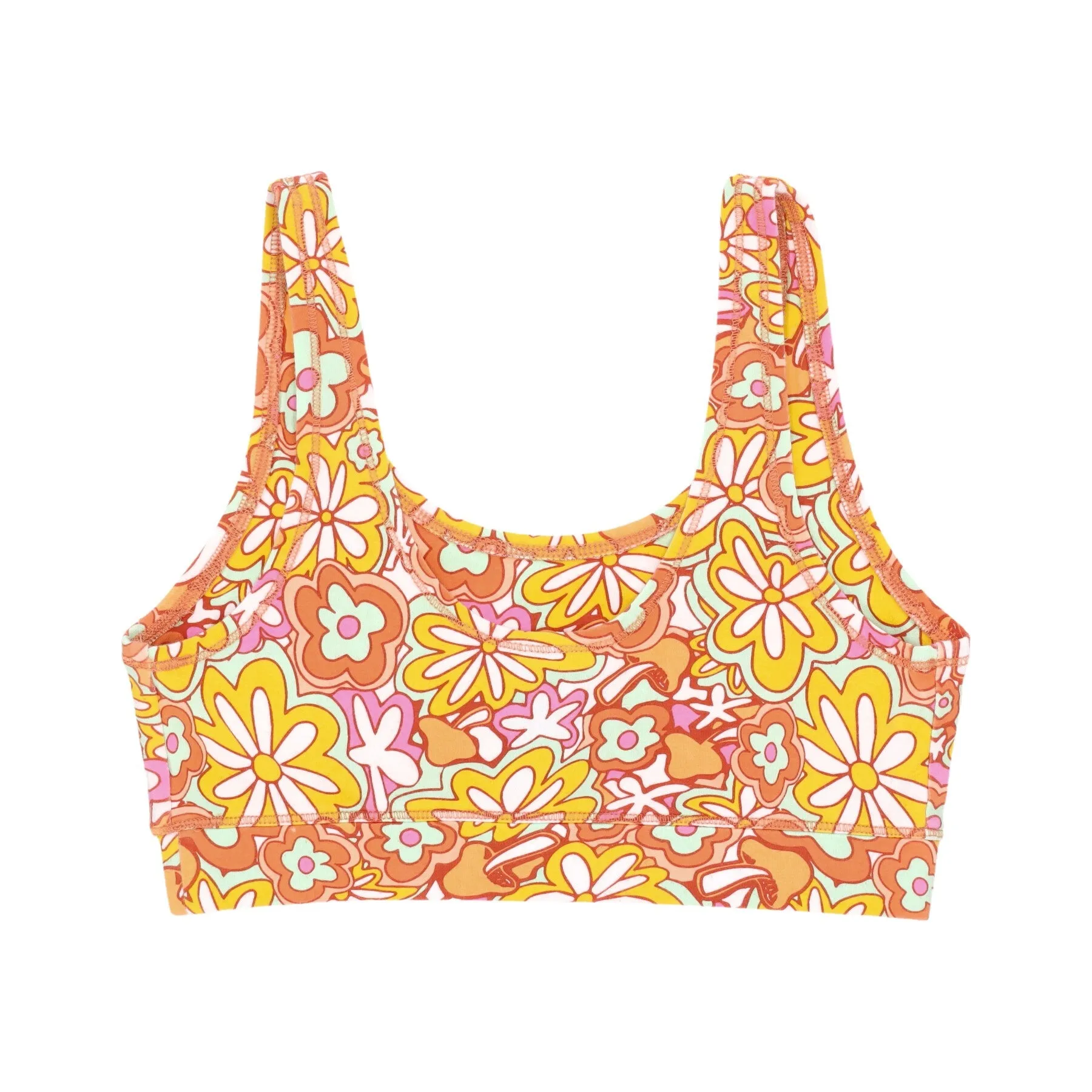 Top Donna Flying V Print Bra Sun Baked