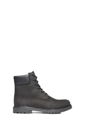 W 6 INCH LACE UP BOOT BLACK-0011
