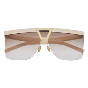 Yves Saint Laurent - Occhiali da Sole SL 537 Palace - Avorio Marrone Sfumato - Saint Laurent Eyewear